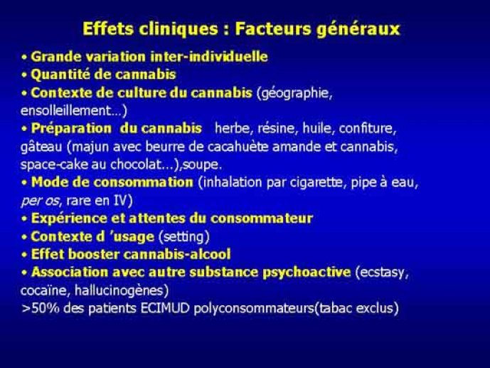 Effets cliniques