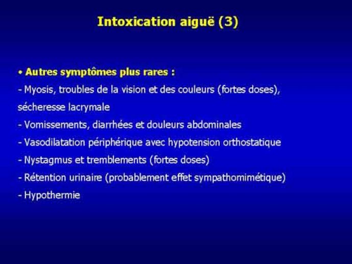 Autres symptômes