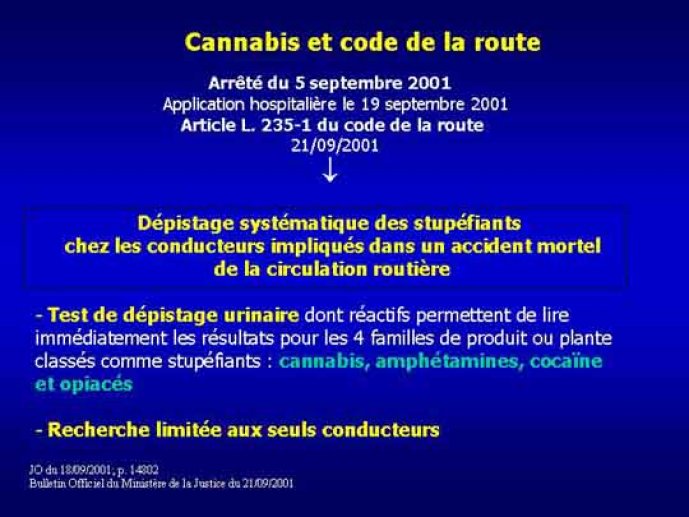Cannabis et code de la route