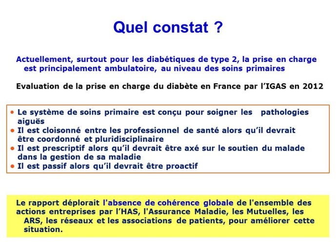 Quel constat ?