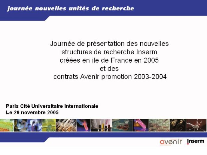 Diapositive de présentation