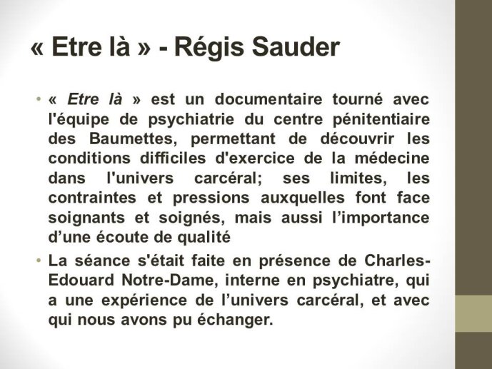 Etre là