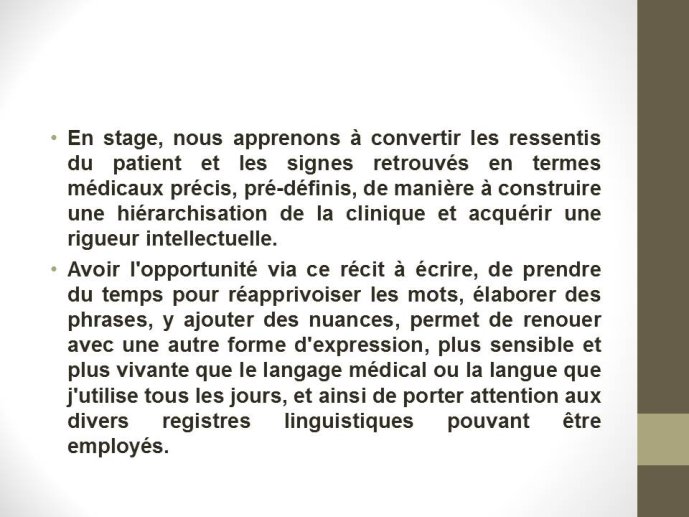 En stage