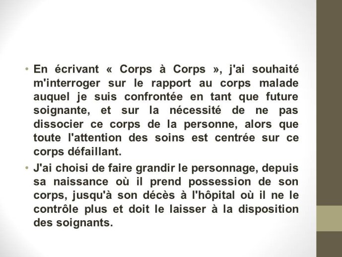 Corps a corps