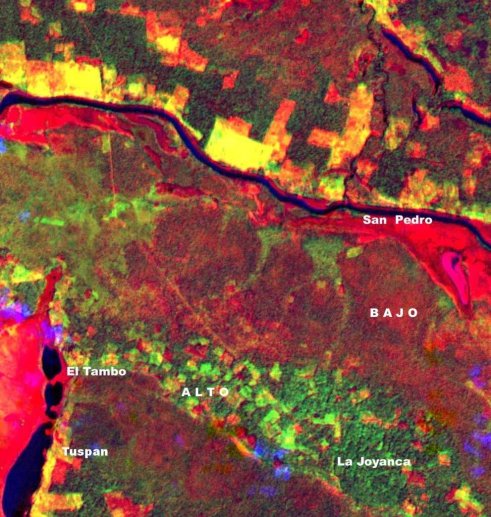 Exemple de traitement sur image satellitaire Landsat Thematic Mapper