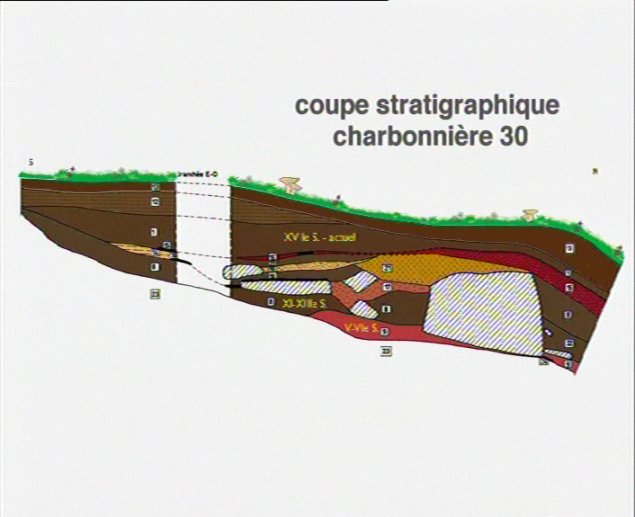 Stratigraphie de la charbonnière 30