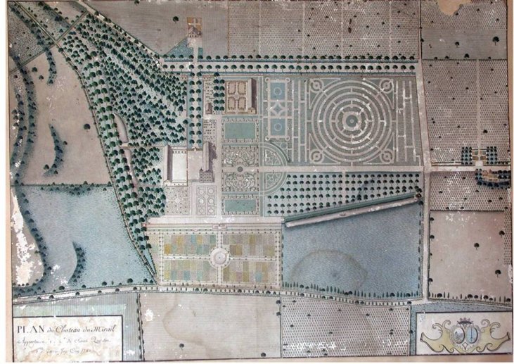 Plan du domaine du Mirail en 1782