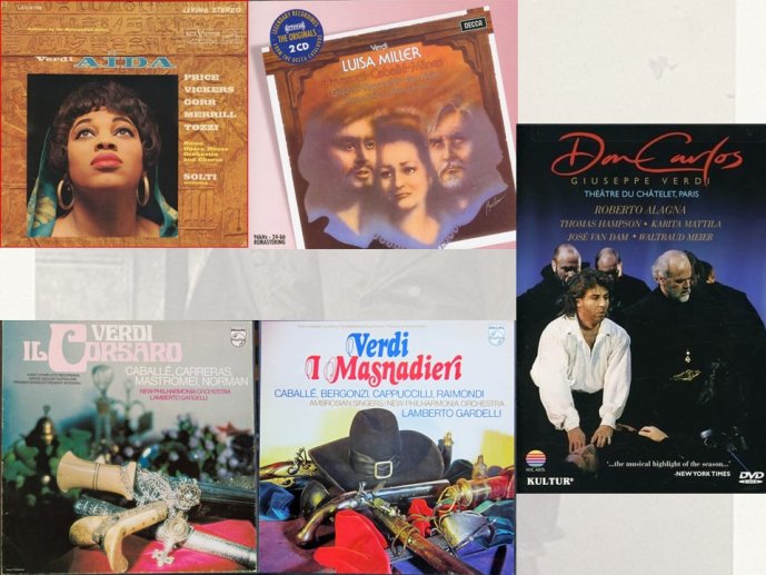 Diapo 37 Couvertures et affiche d'oeuvres de Verdi