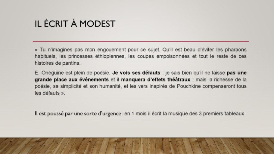 Diapo 14 Il écrit à modest