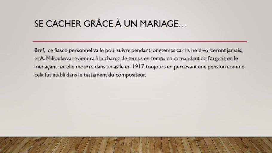 Diapo 24 Se cacher grâce à un mariage…