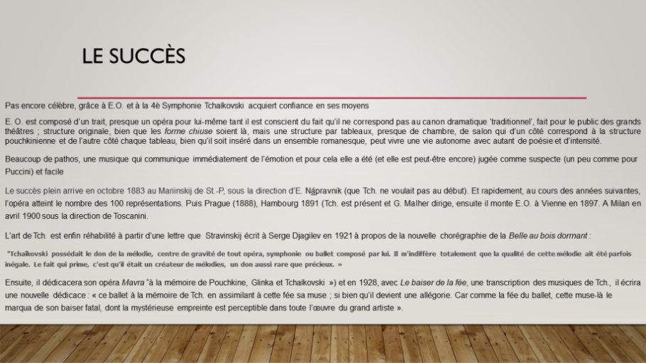 Diapo 34 Le succès
