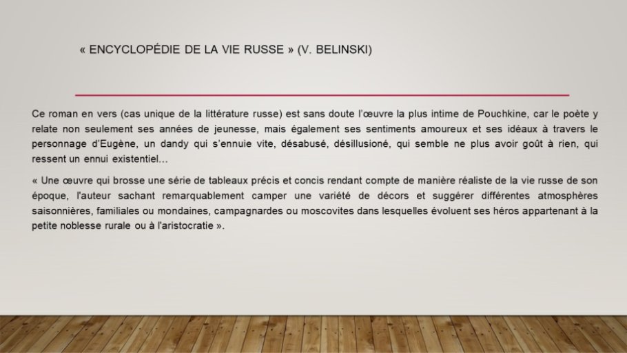 Diapo 5 « Encyclopédie de la vie russe » (V. Belinski)