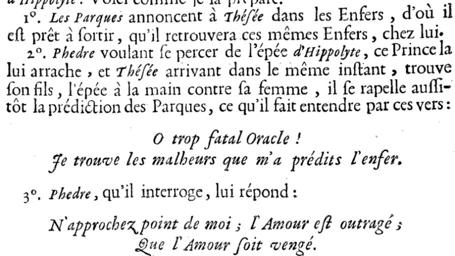 Diapo 8  Abbé Pellegrin Préface au livret d’Hippolyte & Aricie 1733 (suite)