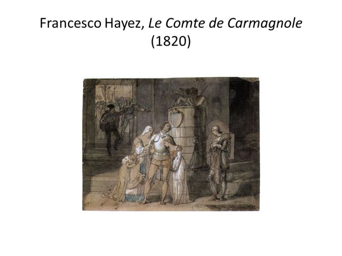 Diapo 19 Francesco Hayez, Le Comte de Carmagnole (1820)