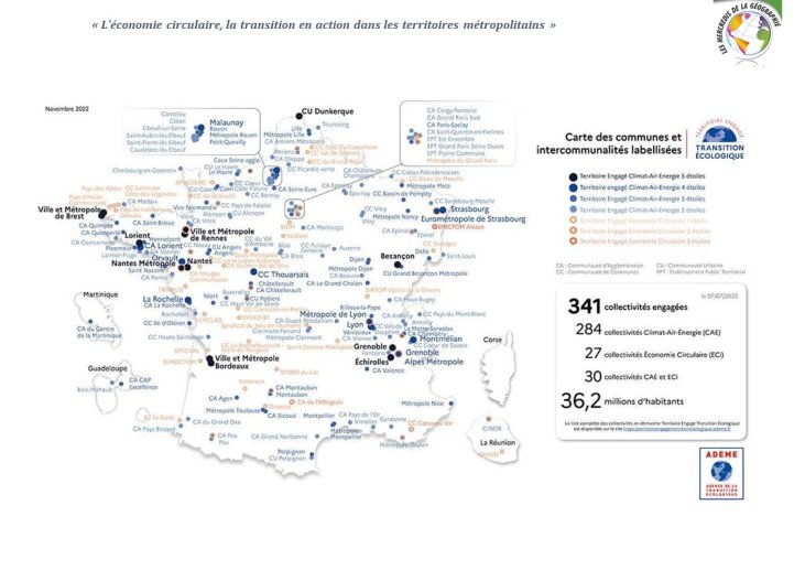Diapo 14 Carte des communes et intercommunalités labellisées