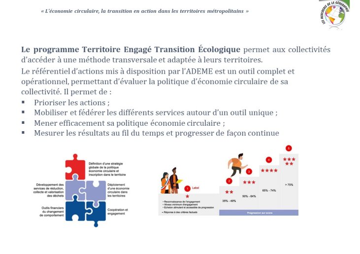 Diapo 15 Le programme Territoire Engagé Transition Écologique