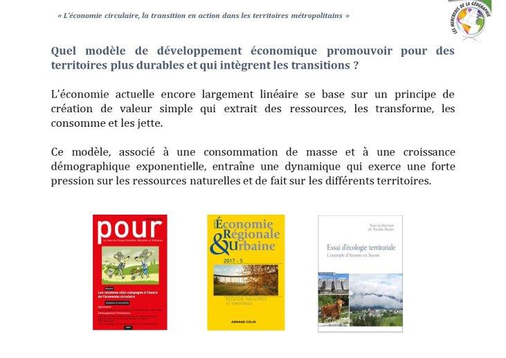 Diapo 5 Quel modèle de développement économique promouvoir pour des territoires plus durables et qui intègrent les transitions ?