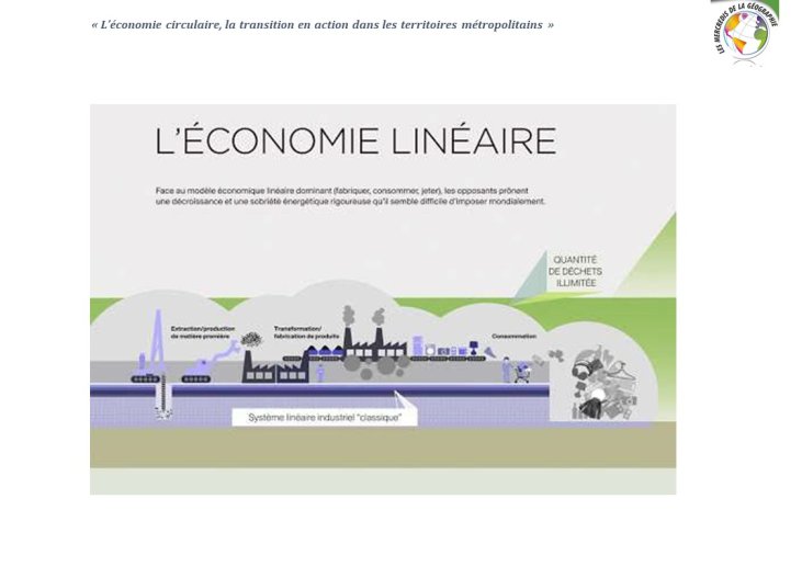 Diapo 7 L'économie linéaire
