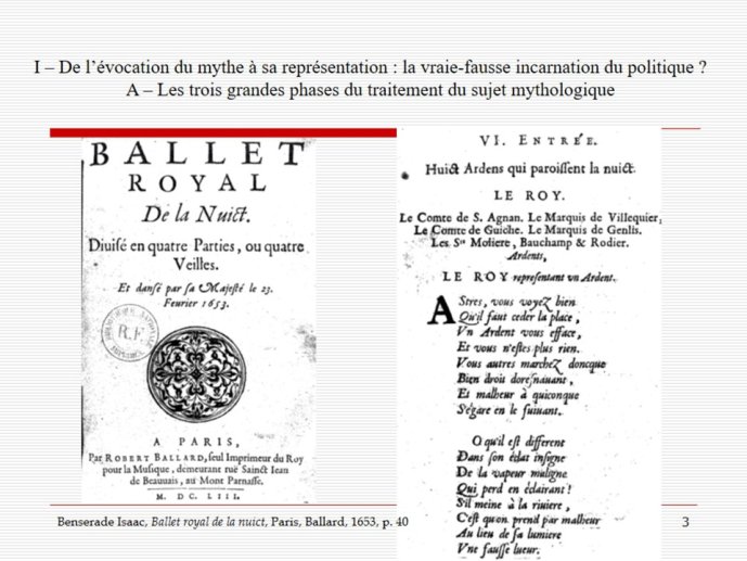 Diapo 3 I – De l’évocation du mythe à sa représentation : la vraie-fausse incarnation du politique ?