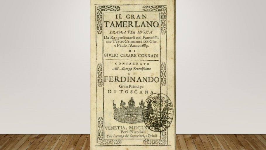 Diapo 15 Il gran Tamerlano