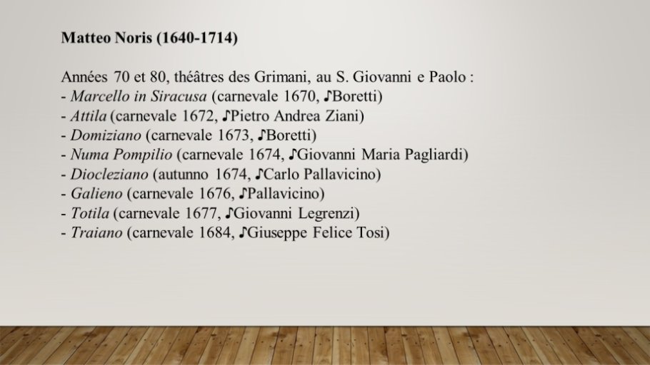 Diapo 18 Matteo Noris (1640-1714) 