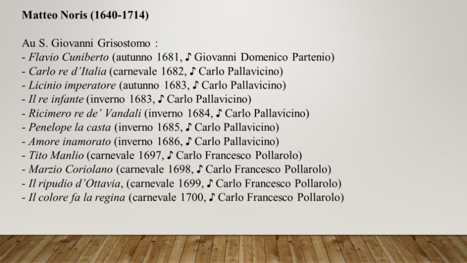 Diapo 19 Matteo Noris (1640-1714), suite