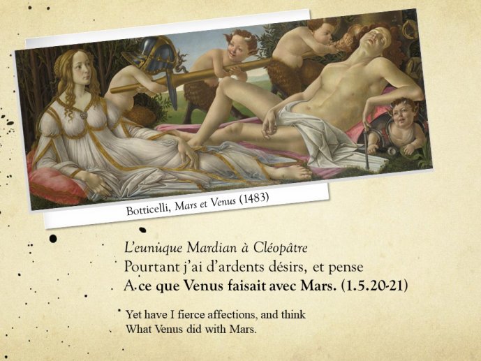 Diapo 30 Botticelli, Mars et Venus (1483)