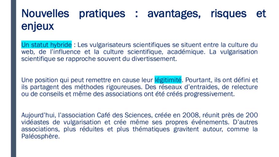 Diapo 3 Nouvelles pratiques : avantages, risques et enjeux