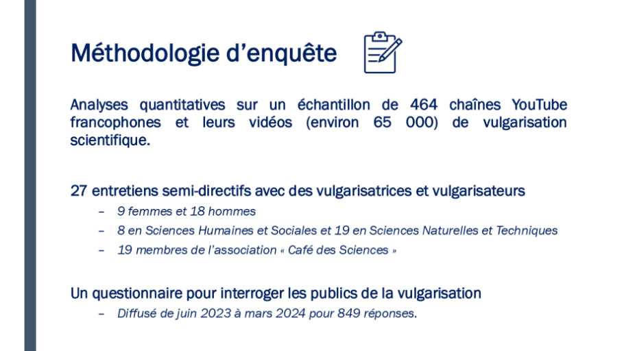 Diapo 4 Méthodologie d’enquête