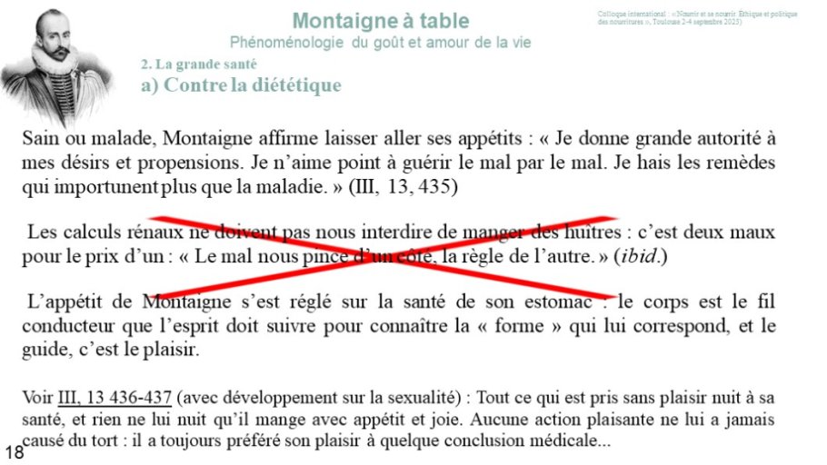 Diapo 18 2. La grande santé a) Contre la diététique
