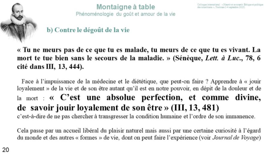 Diapo 20 2. La grande santé b) Contre le dégoût de la vie