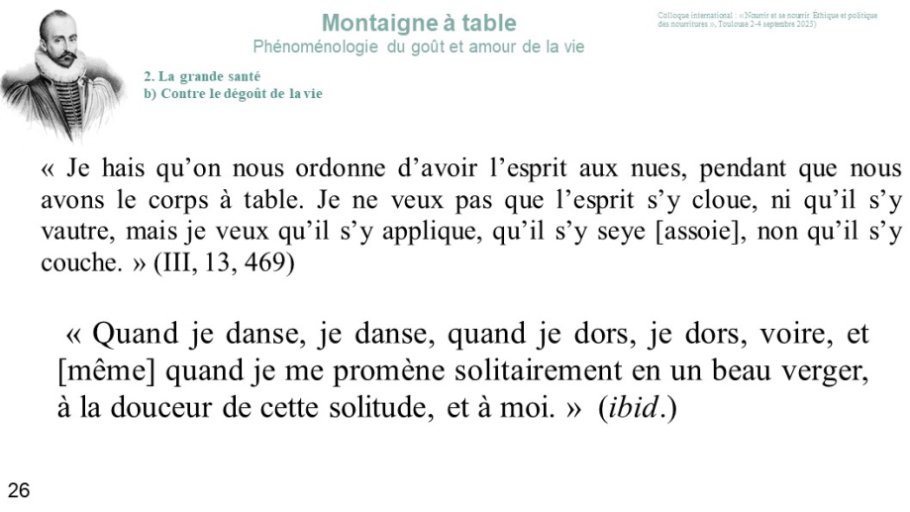 Diapo 26 2. La grande santé b) Contre le dégoût de la vie