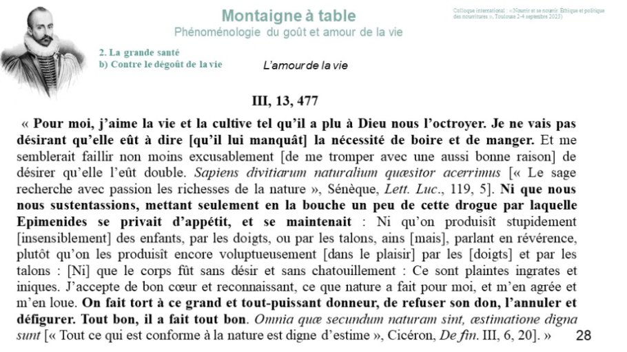 Diapo 28 2. La grande santé b) Contre le dégoût de la vie