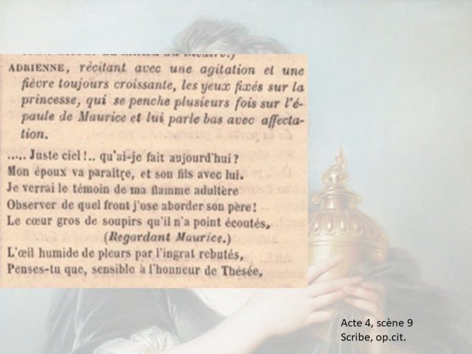 Diapo 23 Acte 4, scène 9 Scribe, op.cit.