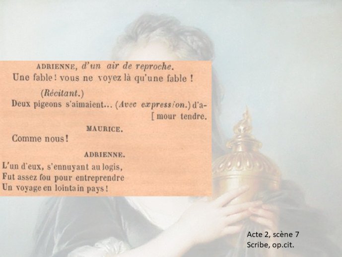 Diapo 25 Acte 2, scène 7 Scribe, op.cit.
