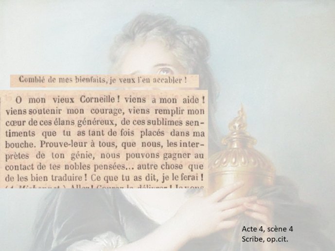 Diapo 26 Acte 4, scène 4 Scribe, op.cit.