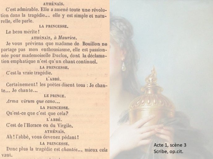 Diapo 9 Acte 1, scène 3 Scribe, op.cit.