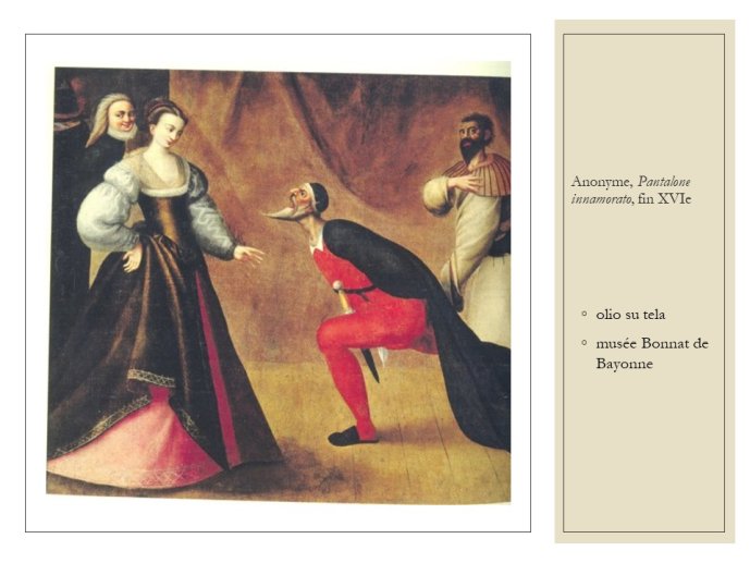 Diapo 31 Anonyme, Pantalone innamorato, fin XVIe