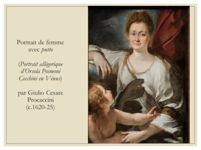 Diapo 41 Portrait de femme avec putto