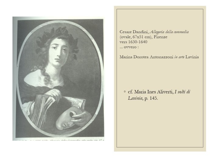 Diapo 47 Cesare Dandini, Allegoria della commedia (ovale, 67x51 cm), Firenze vers 1630-1640