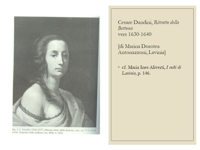 Diapo 48 Cesare Dandini, Ritratto della Bettona vers 1630-1640