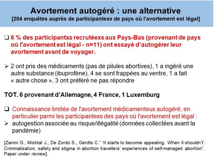 Diapo 17 - Avortement autogéré : une alternative  