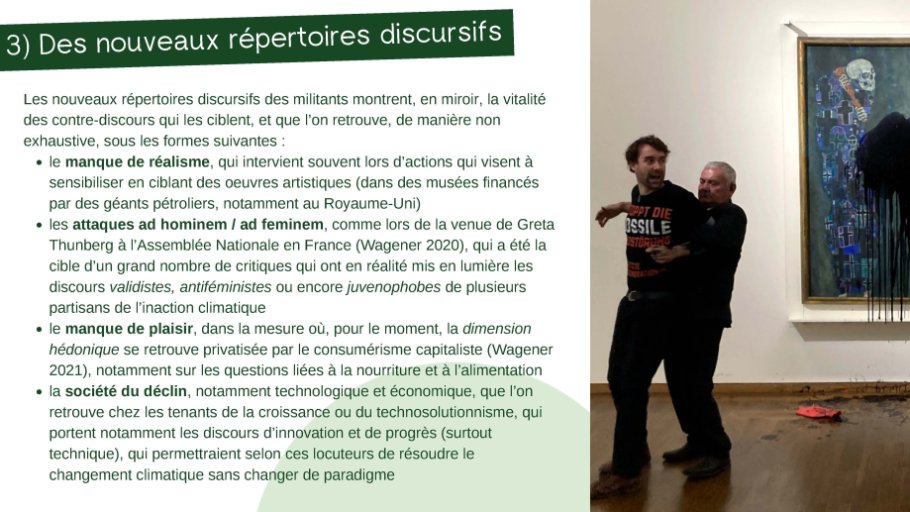 3) Des nouveaux répertoires discursifs 1/4