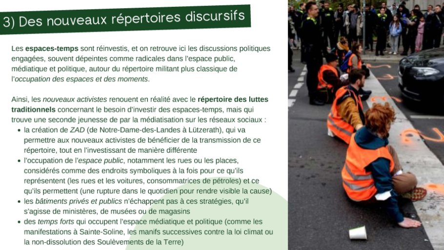 3) Des nouveaux répertoires discursifs 2/4