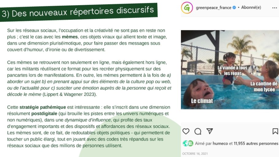 3) Des nouveaux répertoires discursifs 3/4