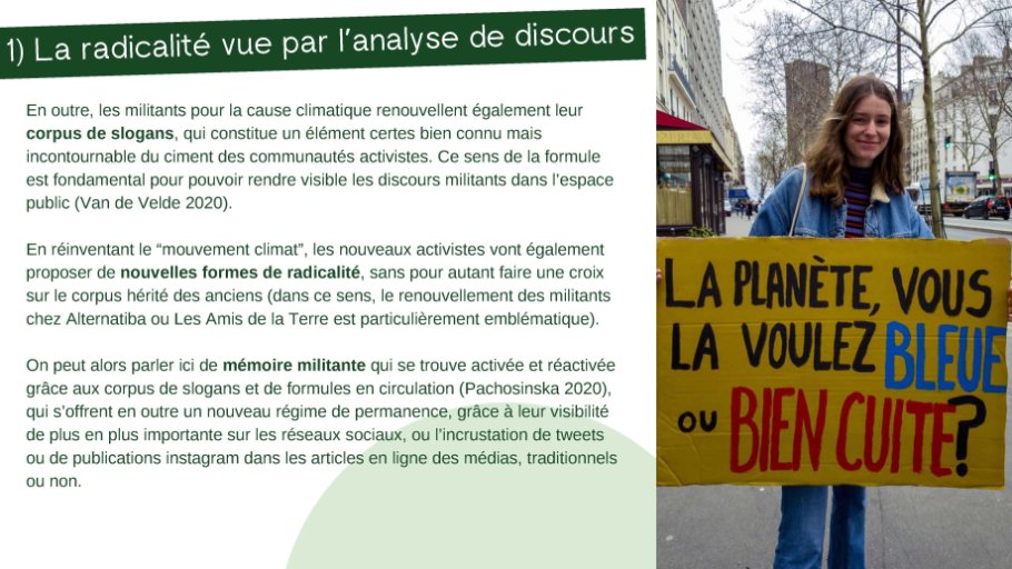 1) La radicalité vue par l’analyse de discours 3/4