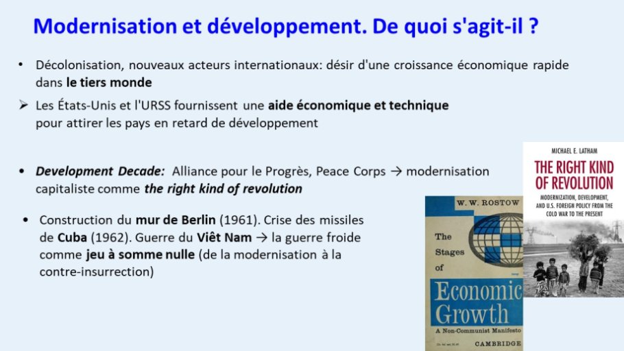 Diapo 20 Modernisation et développement. De quoi s'agit-il ?