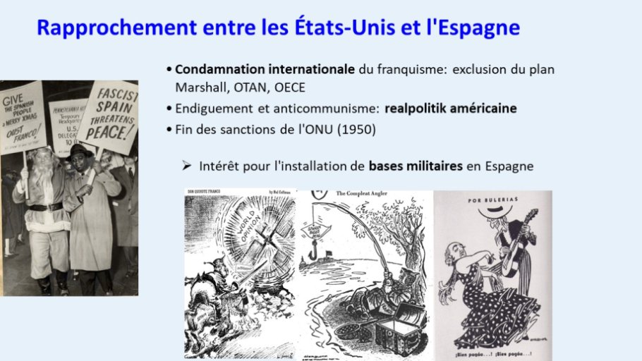 Diapo 9 Rapprochement entre les États-Unis et l'Espagne