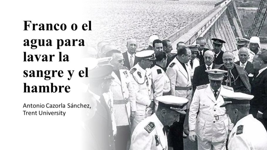 Diapo 1 Franco o el agua para lavar la sangre y el hambre 