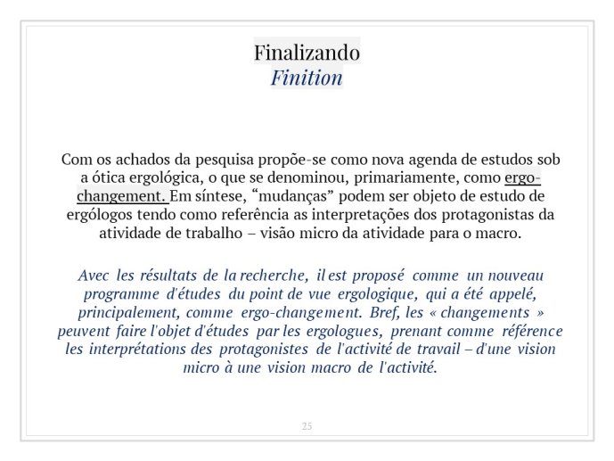 Diapo 25 Finalizando = Conclusion